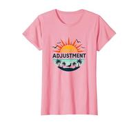 Key West Latitude Ajustement Tropical Paradise Getaway T-Shirt, Femme, Rose, 3XL