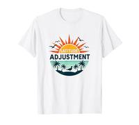 Key West Latitude Ajustement Tropical Paradise Getaway T-Shirt, Homme, Blanc, L