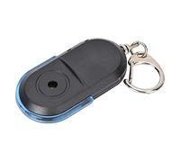 Key Whistle Finder Keyring Wireless Anti Lost Alarm Key Finder Locator Whistle Sound Led Light With Battery Red (Bleu)