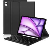 Keyboard Case Compatible with iPad Air 11 Inch M3 2025 / M2 2024, French AZERTY Bluetooth Keyboard Case Compatible with iPad Air 5 2022/Air 4 2020 10.9 Inches