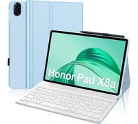 Keyboard Case for Honor Pad X8a 11-Inch, Keyboard for Honor Pad X8a 11 Inch 2024, French AZERTY Detachable Magnetic Bluetooth Keyboard for Honor Pad X8a 11 Inch Tablet, Light Blue