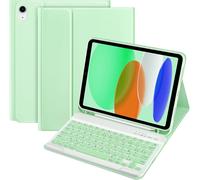 Keyboard Case for iPad 10/11 Generation (10.9 Inch 2022/11 Inch A16 2025), AZERTY French Layout Detachable Bluetooth Keyboard for iPad 10th/11th Generation