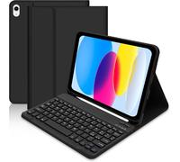 Keyboard Case for iPad 10 Generation/(A16) 11 Generation (11/10.9 Inch, 2025/2022), Italian QWERTY Removable Bluetooth Keyboard, Slim Case with Pencil Stand for iPad 11/10 Gen-Black
