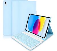 Keyboard Case for iPad 10th Generation 10.9 Inch 2022/ (A16) 11th Generation 11 Inch 2025- Removable Wireless Keyboard Case for iPad 2022 10th Generation/2025 11th Generation- Blue