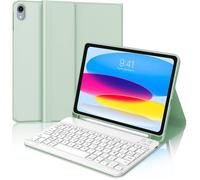 Keyboard Case for iPad 11th Generation A16 2025/10th Generation 10.9 Inch 2022,French AZERTY Detachable Bluetooth Keyboard for iPad