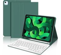 Keyboard Case for iPad Air 5 Generation 2022/Air 4 2020, AZERTY Detachable Magnetic Bluetooth Keyboard for iPad Air 5/4 10.9 inch, Dark Green