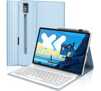 Keyboard Case for Lenovo Idea Tab Pro 12.7 Inch 2025, French AZERTY, Detachable Bluetooth Keyboard for Lenovo Idea Tab Pro Tablet 2025, Sky Blue