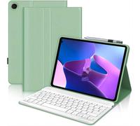 Keyboard Case for Lenovo Tab M10 Plus (3rd Gen) 10.6 Inch 2022, Italian Layout Keyboard Cover Removable Magnetic Wireless Bluetooth Keyboard Cover for Lenovo M10 Plus, Light Green