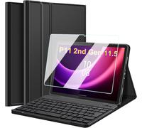 Keyboard Case for Lenovo Tab P11 2nd Gen 11.5 Inch 2022 (TB350FU/TB350XU), French AZERTY Removable Bluetooth Wireless Keyboard Case Cover with Screen Protector (P11 2nd Generation 11.5)