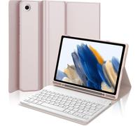 Keyboard Case For Samsung Galaxy Tab A8 10.5" 2022 - Slim Smart Cover Case With Bluetooth 5.0 Keyboard - Sakura Pink