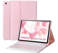Keyboard Case For Samsung Galaxy Tab A9 Plus/A9+ 5g 11 Inch 2023 Model(Sm-X210/X216/X218), Magnetic Keyboard Cover With Removable Wireless Bluetooth Keyboard, Pink