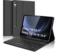Keyboard Case for Samsung Tab S10 FE 10.9 Inch 2025/S9 FE 10.9 Inch 2023, French AZERTY Detachable Magnetic Bluetooth Keyboard for Galaxy Tab S9 FE 10.9 Inch/S10 FE 10.9 Inches, Black