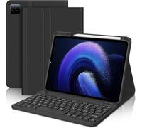 Keyboard Case for Xiaomi Pad 6/6 Pro 2023 - Italian QWERTY-Layout Wireless Bluetooth Detachable Magnetic Keyboard for Xiaomi Pad 6/6 Pro 11-Inch, Black