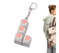 Keyboard Clicker Fidget - Mechanical Keycap Keychain Stress Relief Toy | Random Design with Click Sound Button, Portable Anti Stress Gadget for Focus Play Office School Use