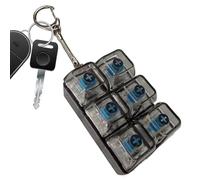 Keyboard Fidget - 6-Button Light Up Silent Clicker | Portable Mini Toy with Tactile Key Press Silent Keyboard Fidget Toy for Home, Office, School, Classroom Or Travel