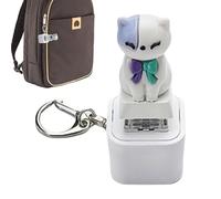 Keyboard Fidget - Auditory Clicker Keychain, Interactive Animal Sound Trigger with Bright LED Illumination, Sturdy Mechanical Switch Toy, Ideal for Adults Travel School Backpack Attachment