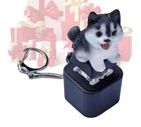 Keyboard Fidget - Auditory Clicker Keychain, Interactive Animal Sound Trigger with Bright LED Illumination, Sturdy Mechanical Switch Toy, Ideal for Adults Travel School Backpack Attachment