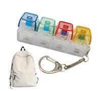 Keyboard Fidget, Backpack Ornament with LED Light, Stress Relief Toy for Hands, Durable Interactive Design, Office School College Gadget, Travel Home Work Programmer Accessory