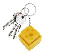 Keyboard Fidget - Cheese Shape Button, Clicker Fidget Toy, Stress Relief Desk Toy, Mini Handheld Game, Focus and Relaxation Tool for Classroom School Home Car Travel Commute Meeting Work Break Time