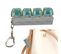 Keyboard Fidget Clicker - Realistic Button Fidget Toy Colorful Light Portable Clicker | Quiet Stress Relief Design Compact Easy Carry for Adults Kids School Office Travel Backpack