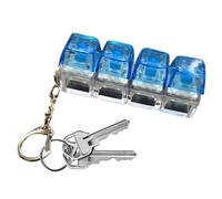 Keyboard Fidget Clicker - Transparent Portable Realistic Clicker | Fidget Toy Keycap Switch for Adults Kids, Boy for Family Travel, Backpack Offices Features, School Home Usage