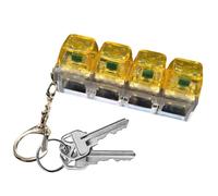 Keyboard Fidget - Keychain Portable Clicker Toy | Backpack Accessory Sensory Stress Relief for Popper, Mini Handheld, Fidget Toy, Sensory Stress Relief Toys Use, 7.5x2x2.7cm