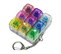 Keyboard Fidget, Mechanical Button Toy, 9 in 1 Gadget, Light Up Key Clicker, for Classroom School Work Home Car Airplane Travel Outdoor Party Stress Relief Focus Use