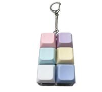 Keyboard Fidget Toy, Clicker Sensory Keychain, 6cm Toys with Tactile Click Feature, ABS Material Fidget Keyboards, Desk Accessory with Compact Design, Stress Relief for Home Travel