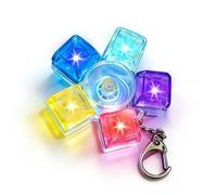 Keyboard Fidget Toy, Colorful 5 Key Light Up Mini Keyboard Clicker Fidget Keychain for Work School Travel