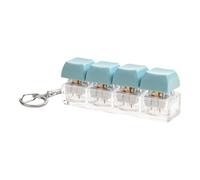 Keyboard Fidget Toy - Stress Reduction Buttons, Fingertip Clicker with Quiet Key Press Benefits, Keychain Accessory, Desk Gadget, Calming Tool for Adults Kids Teens Classroom School