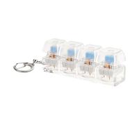 Keyboard Fidget Toy - Stress Reduction Fingertip Button | Quiet Key Clicker Fidget Toy Keychain | for Adult Boy Girl Student Classroom Prizes School Travel Workplace