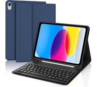 Keyboard for iPad 10th Generation 10.9""/11th Generation A16 2025 11 Inch, AZERTY French Detachable Bluetooth Keyboard for iPad A16 11/10 Generation 11/10 Inch, Blue