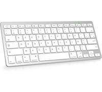 Keyboard for iPad AZERTY,Wireless Bluetooth Keyboard iPad Pro 13/11/12.9/ Pad 10.9/10.2/9/8/7/6/5/ Air 5/4/3/Mini 6/5 and iPhone,Wireless Keyboard for iOS,Silver