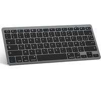 Keyboard for iPad,Bluetooth Keyboard for iPad Pro 13/11/12.9/ Pad 10.9/10.2/ Pad 9/8/7/6/5/ Air 5/4/3/Mini 6/5 and iPhone,AZERTY Keyboard for iOS,Space Grey