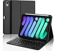 Keyboard for iPad Mini 7 A17 Pro, Keyboard Case for iPad Mini 7 A17 Pro 8.3 Inch/Mini 6, AZERTY Detachable Bluetooth Keyboard, Black