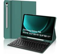 Keyboard for Samsung Galaxy Tab S10 FE 2025/S9 FE 10.9""/S9 11"" 2023, Keyboard Case for Samsung Tab S9 FE 2023 Bluetooth Magnetic Detachable French AZERTY Layout Dark Green