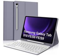 Keyboard For Samsung Galaxy Tab S9 Fe/S10 Fe 10.9""/S9 11"", Bluetooth Megnetic Detachable Azerty Keyboard Case For Samsung Tab S9 Fe 10.9"" 2023/S10 Fe 10.9"" 2025/S9 11"" 2023, Purple Lavender