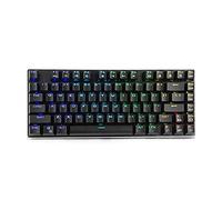 Keyboard Keyboard RGB LED Backlit Keyboard 81 Key USB Wired RGB Backlit Blue Switch Mechanical Gaming PC Game Keyboard