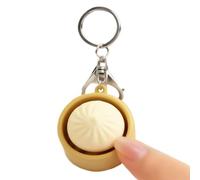 Keyboard Keychain Fidget - Clicker Toy Bun Shape for Classroom Work Home Car Airplane Bedroom Living Room Travel Outdoor Party | Portable Keyboard Fidgets, Stress Relief Hand Toy Tactile Fun Accessory