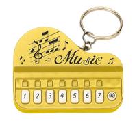 Keyboard Keyring - Music Theme Trinket, Flashing Audio Pendant, Portable Piano Charm Accessory | Novelty Musician Collectible Decoration, Electronic Tune Playing Ornament, Handbag Luggage