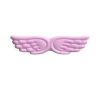 Keyboard Mouse Wrist Rest Angel Wing Memory Foam Pad Set Support Ergonomic Non-Slip For Computer Laptop Easy Typing Repose-poignet bureau(Pink Long)