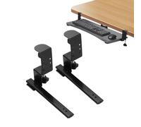 Keyboard Shelf Sliding, Pull Out Keyboard Tray, Height Adjustable Keyboard Holder, Slide-Out Keyboard Drawer, Under Desk Mounted Keyboard Holder, Typing Keyboard Tray, Adjustable Keyboard Drawer