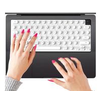 Keyboard Skin - for Long Nails Raised Silicone Waterproof | Nail-Safe Keyboard Protectors 28x15c For Women Girls Ladies Gamers Writers Typists Professionals School Home Office Game Room