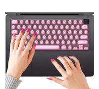Keyboard Skin - for Long Nails Raised Silicone Waterproof | Nail-Safe Keyboard Protectors 28x15c For Women Girls Ladies Gamers Writers Typists Professionals School Home Office Game Room