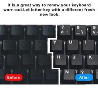 Keyboard Stickers Universal Replacement for Laptop,Keyboard,Keyboard,Laptop,Alphabet Keyboard,3 Pack (French-1)