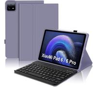 Keyboard with Case for Xiaomi Pad 6/6 Pro 11 inch, Xiaomi Pad 6 Case with Keyboard, Italian Layout Magnetic Keyboard Cove for Xiaomi Pad 6/6 Pro 11 Inch, Lavender Purple