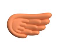 Keyboard Wrist Rest Ergonomic Support Pad Silicone Mouse WristRest Laptop Cushion For Office Gaming Repose-poignet bureau(Orange A)