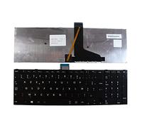 Keyboards4Laptops Française Noir Brillant Cadre Rétro-éclairé Noir Clavier pour Ordinateur Portable (PC) de Remplacement Compatible avec Toshiba Satellite C70D-B-10E