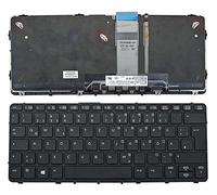Keyboards4Laptops HP 766641-041 Noir cadre Rétro-éclairé Noir Windows 8 Layout Allemande Clavier pour ordinateur portable (PC) de remplacement