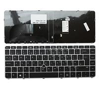 Keyboards4Laptops Royaume-Uni avec Aiguille Gris Cadre Noir Clavier pour Ordinateur Portable (PC) de Remplacement Compatible avec HP NSK-CY3PV